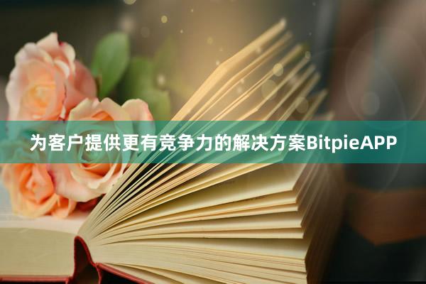 为客户提供更有竞争力的解决方案BitpieAPP